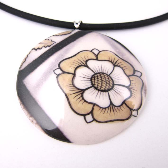 Hever Castle Stained glass pendant